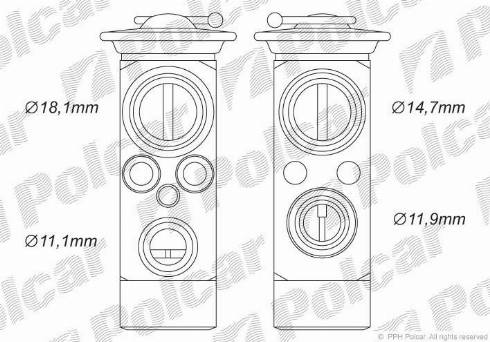Polcar 3240KZ-1 - Genişləndirici klapan, kondisioner furqanavto.az