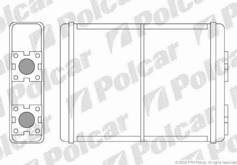 Polcar 3250N8-1 - İstilik dəyişdiricisi, daxili isitmə furqanavto.az