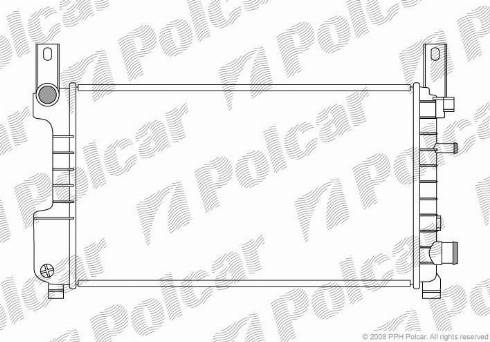 Polcar 320908-4 - Radiator, mühərrikin soyudulması furqanavto.az