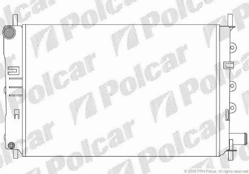 Polcar 3206084X - Radiator, mühərrikin soyudulması furqanavto.az