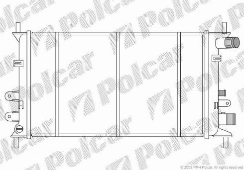 Polcar 320608-2 - Radiator, mühərrikin soyudulması furqanavto.az