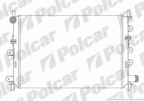 Polcar 320608A5 - Radiator, mühərrikin soyudulması furqanavto.az