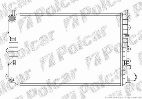 Polcar 320608A3 - Radiator, mühərrikin soyudulması furqanavto.az