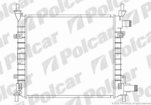 Polcar 3200082X - Radiator, mühərrikin soyudulması furqanavto.az