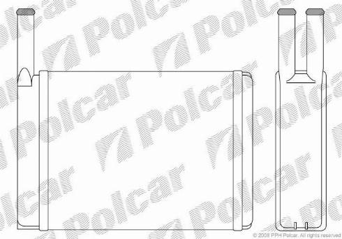 Polcar 3208N8-1 - İstilik dəyişdiricisi, daxili isitmə furqanavto.az