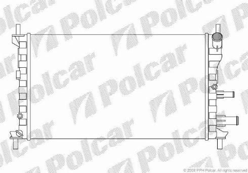 Polcar 3210084X - Radiator, mühərrikin soyudulması furqanavto.az