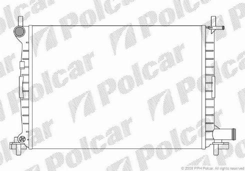 Polcar 3210082X - Radiator, mühərrikin soyudulması furqanavto.az