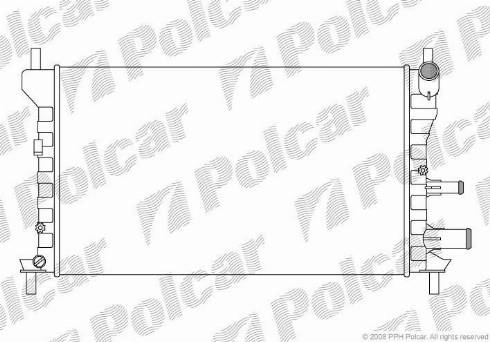 Polcar 321008A4 - Radiator, mühərrikin soyudulması furqanavto.az