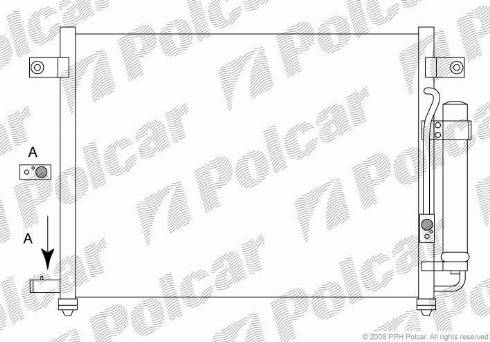 Polcar 2905K8C1 - Kondenser, kondisioner furqanavto.az