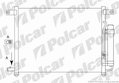 Polcar 2905K8C2 - Kondenser, kondisioner furqanavto.az