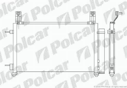 Polcar 2903K8C1 - Kondenser, kondisioner furqanavto.az