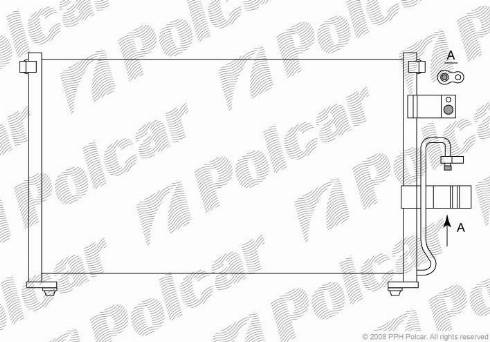 Polcar 2933K8C1 - Kondenser, kondisioner furqanavto.az