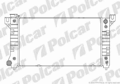 Polcar 240108-3 - Radiator, mühərrikin soyudulması furqanavto.az