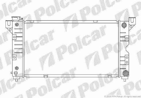 Polcar 2401082K - Radiator, mühərrikin soyudulması furqanavto.az