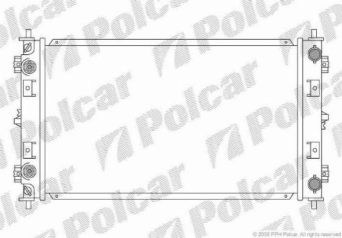 Polcar 2410081K - Radiator, mühərrikin soyudulması furqanavto.az