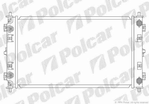 Polcar 241008-1 - Radiator, mühərrikin soyudulması furqanavto.az