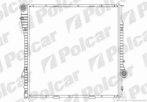 Polcar 2050084X - Radiator, mühərrikin soyudulması furqanavto.az