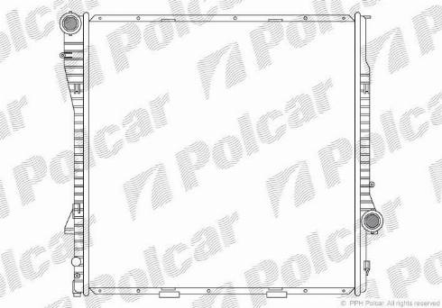 Polcar 2050081X - Radiator, mühərrikin soyudulması furqanavto.az