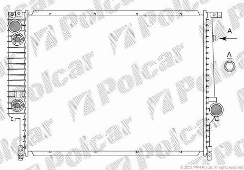 Polcar 200508-0 - Radiator, mühərrikin soyudulması furqanavto.az