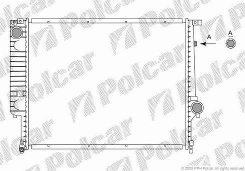 Polcar 200508-7 - Radiator, mühərrikin soyudulması furqanavto.az