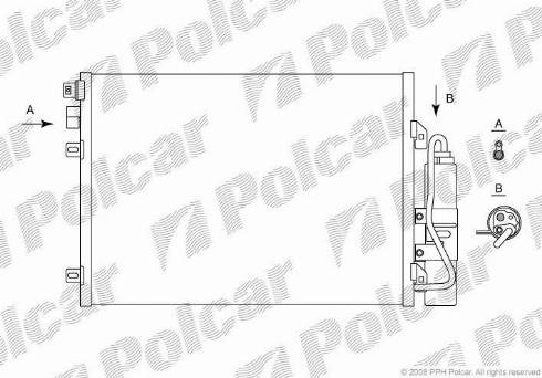 Polcar 2800K81X - Kondenser, kondisioner furqanavto.az