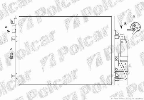 Polcar 2801K81X - Kondenser, kondisioner furqanavto.az