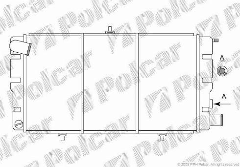 Polcar 239008-3 - Radiator, mühərrikin soyudulması furqanavto.az