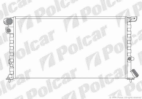 Polcar 2350084X - Radiator, mühərrikin soyudulması furqanavto.az