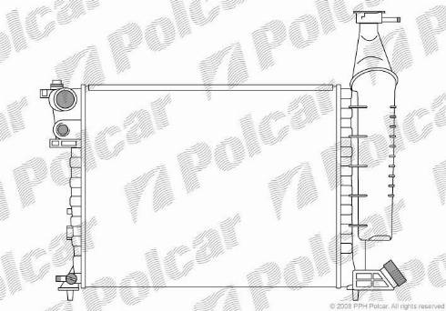 Polcar 2350081X - Radiator, mühərrikin soyudulması furqanavto.az