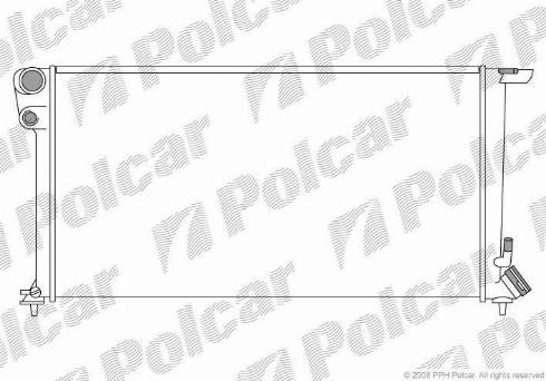 Polcar 2350088X - Radiator, mühərrikin soyudulması furqanavto.az