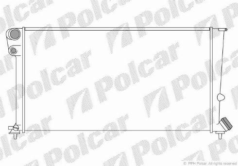 Polcar 2350083X - Radiator, mühərrikin soyudulması furqanavto.az