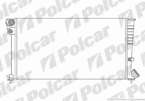 Polcar 235008A5 - Radiator, mühərrikin soyudulması furqanavto.az