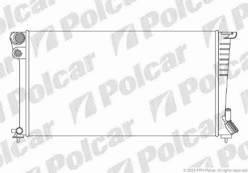 Polcar 235008A7 - Radiator, mühərrikin soyudulması furqanavto.az