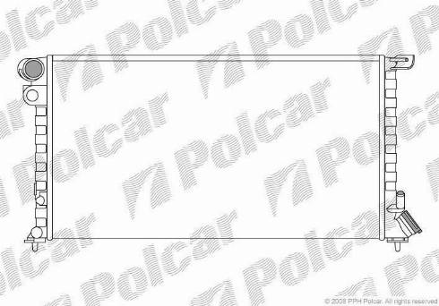 Polcar 235008-A - Radiator, mühərrikin soyudulması furqanavto.az