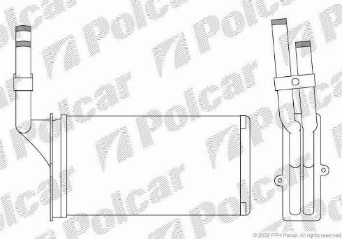 Polcar 2304N8-3 - İstilik dəyişdiricisi, daxili isitmə furqanavto.az