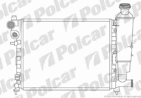 Polcar 230608-5 - Radiator, mühərrikin soyudulması furqanavto.az