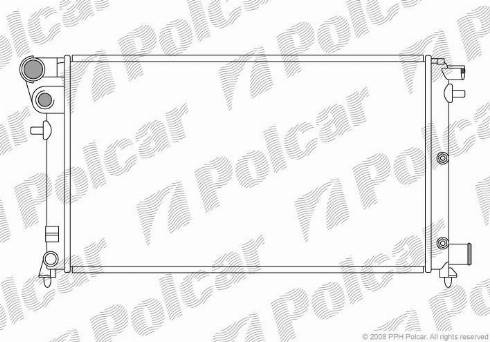 Polcar 2306083X - Radiator, mühərrikin soyudulması furqanavto.az