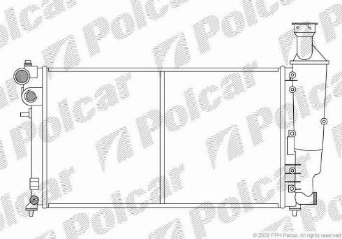 Polcar 2306082X - Radiator, mühərrikin soyudulması furqanavto.az