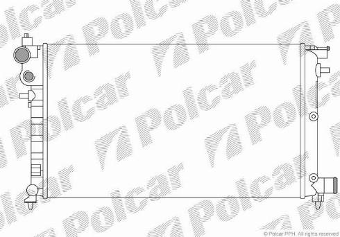 Polcar 230608B3 - Radiator, mühərrikin soyudulması furqanavto.az