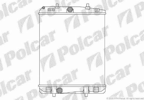 Polcar 2301084X - Radiator, mühərrikin soyudulması furqanavto.az
