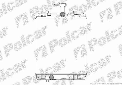 Polcar 2301083X - Radiator, mühərrikin soyudulması furqanavto.az