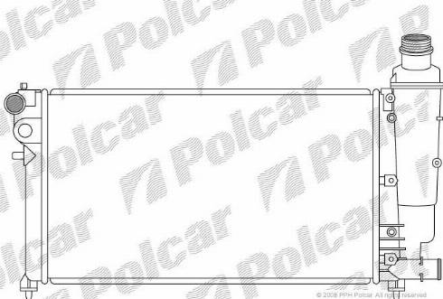 Polcar 2307081X - Radiator, mühərrikin soyudulması furqanavto.az