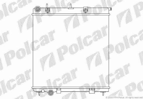 Polcar 2315081X - Radiator, mühərrikin soyudulması furqanavto.az