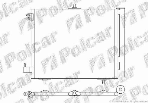 Polcar 2316K8C1 - Kondenser, kondisioner furqanavto.az