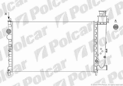 Polcar 2313084X - Radiator, mühərrikin soyudulması furqanavto.az