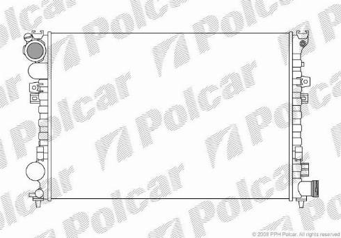 Polcar 2380084X - Radiator, mühərrikin soyudulması furqanavto.az