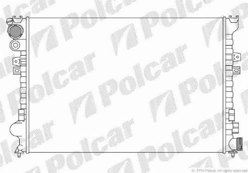 Polcar 2380085X - Radiator, mühərrikin soyudulması furqanavto.az