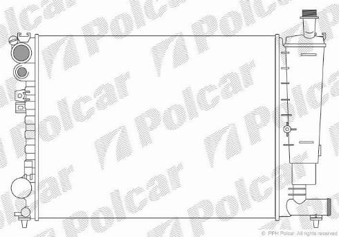 Polcar 2380081X - Radiator, mühərrikin soyudulması furqanavto.az