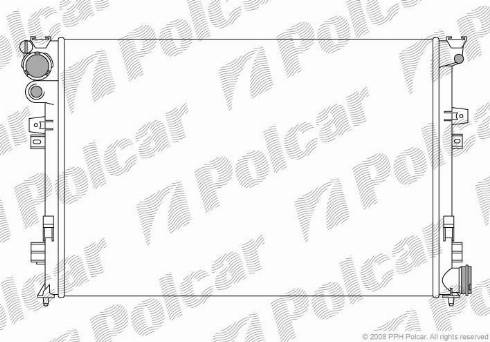 Polcar 2380083X - Radiator, mühərrikin soyudulması furqanavto.az