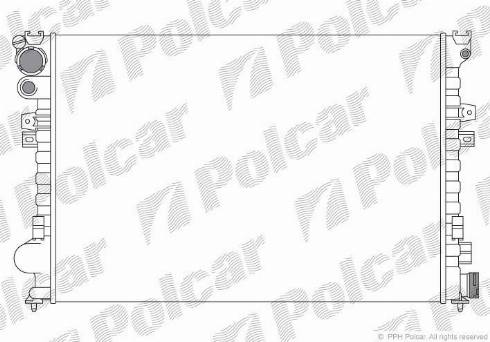 Polcar 2380082X - Radiator, mühərrikin soyudulması furqanavto.az